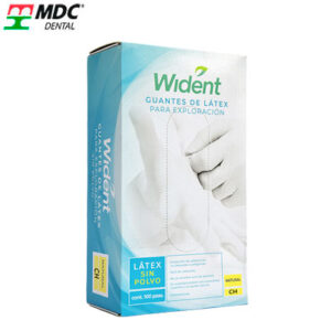 Guantes de látex sin polvo marca wident mdc. Deposito Dentalmex